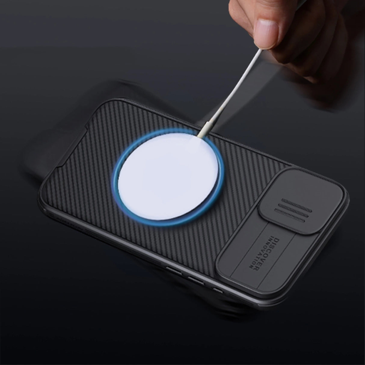 Nillkin CamShield Pro Magnetisk Case til iPhone 16 - sort