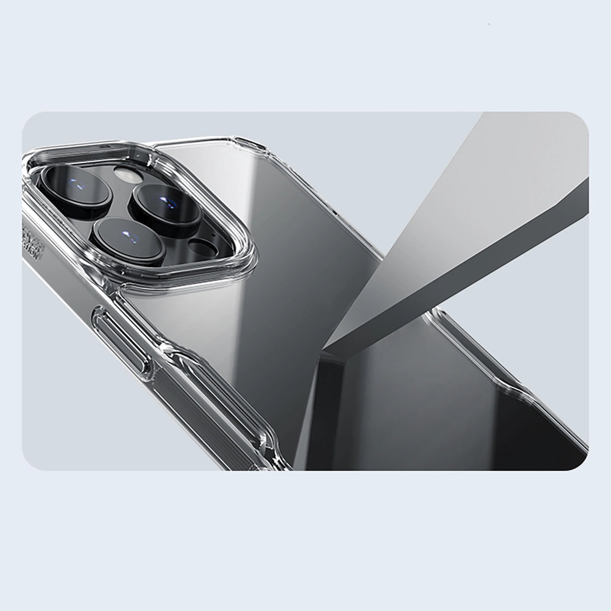 Nillkin Nature Pro Case til iPhone 16 Pro - gennemsigtig og hvid