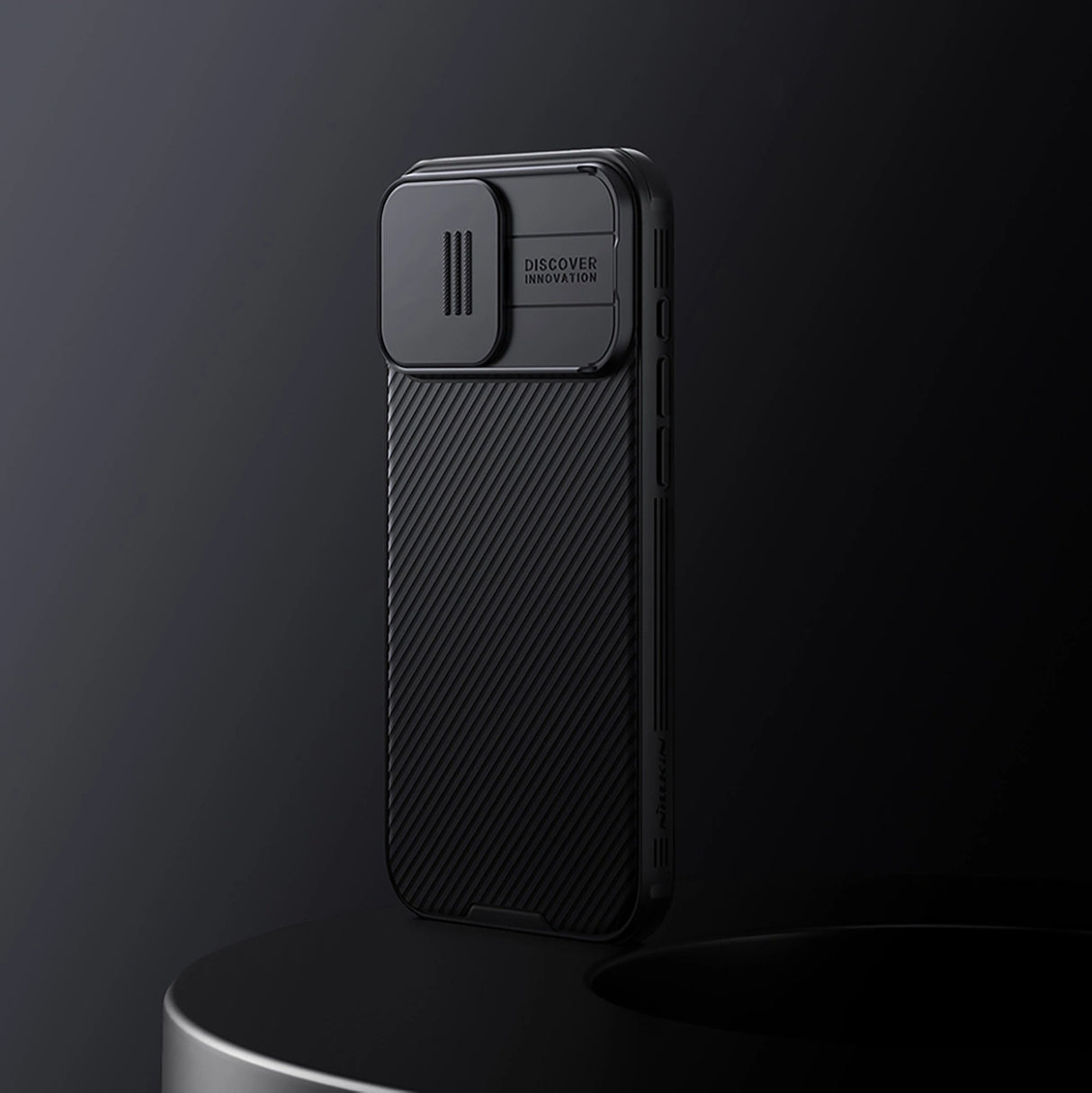 Nillkin CamShield Pro Case til iPhone 16 Pro Max med kameraomslag - sort