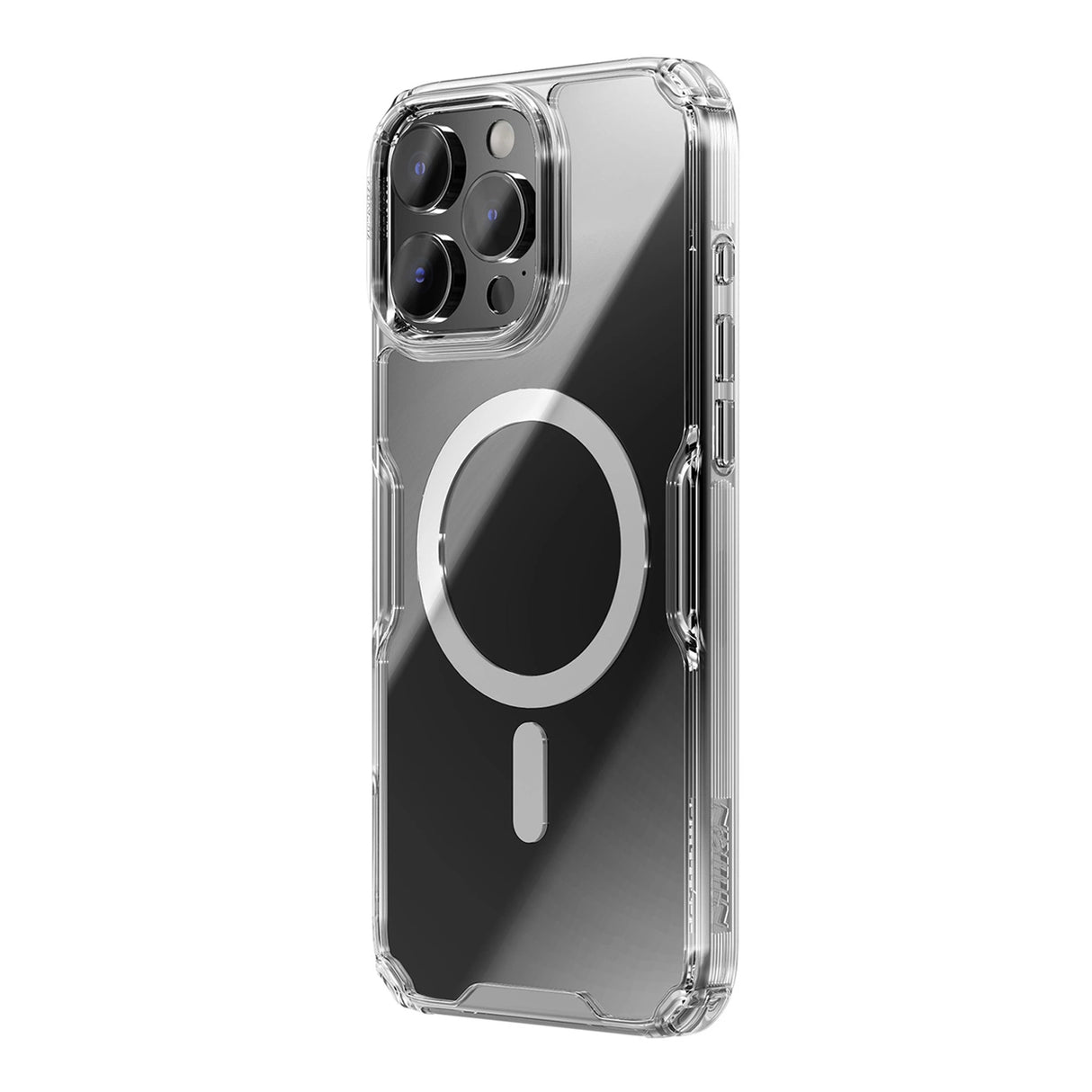 Nillkin Nature Pro Magnetic Case med MagSafe til iPhone 16 - Transparent & Hvid