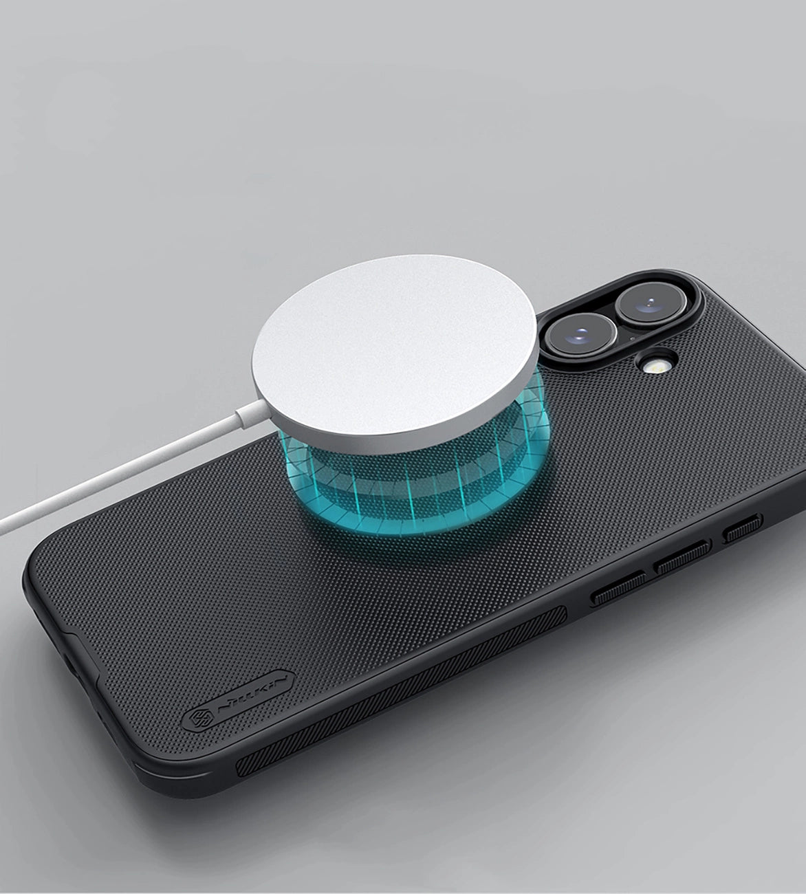 Nillkin Super Frosted Shield Pro Magnetisk Case til iPhone 16 - sort