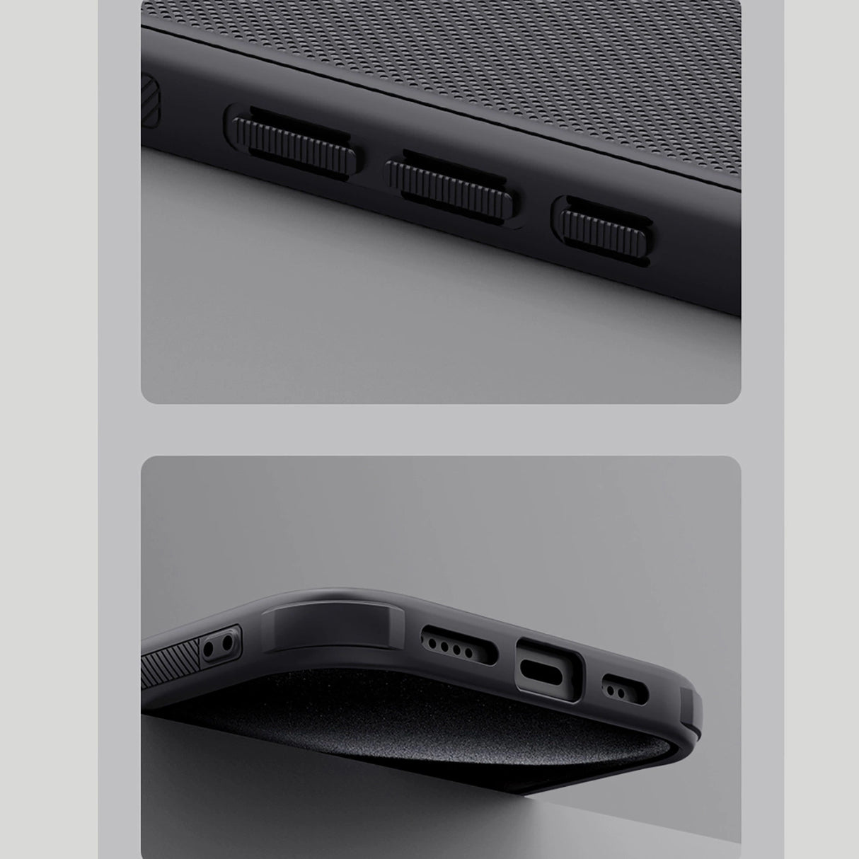 Nillkin Super Frosted Shield Pro-kasse til iPhone 16 Pro - sort