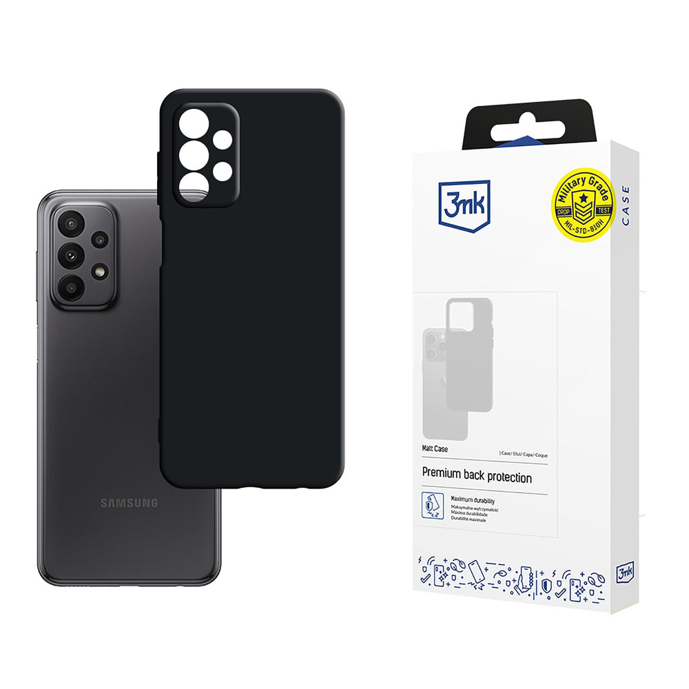 3mk Matt Case til Samsung Galaxy A23 / A23 5G - sort