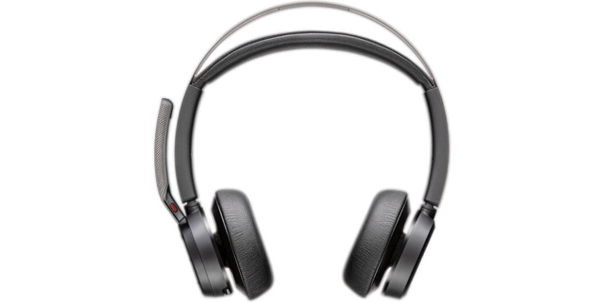 HP Poly Voyager Focus 2 Microsoft Teams Certified USB-C-C Headset +USB-C/A Adapter +Charging Stand
