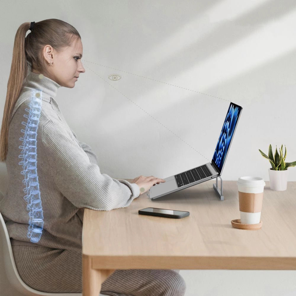 Tech-Protect ULS100 Universal Laptop Stand for op til 16" - Grå