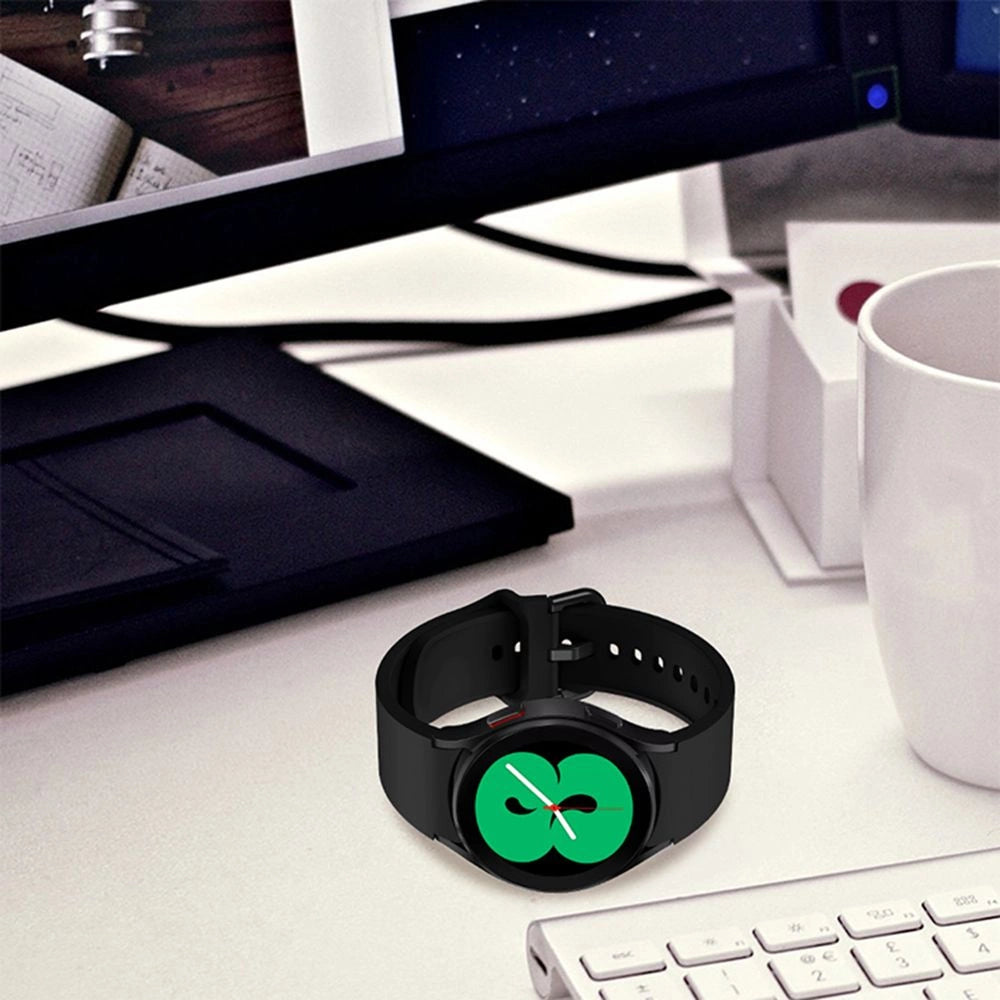 Tech-Protect Silicone Strap til Samsung Galaxy Watch 4 / 5 / 5 Pro / 6 / 7 / FE - sort