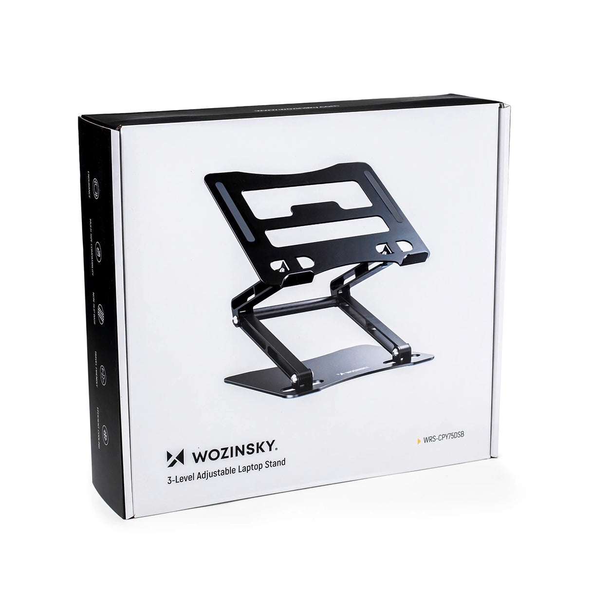 Wozinsky WRS-CPY75DSB Aluminium Laptop og Tablet Stand + Gratis Smartphone Stand - sort