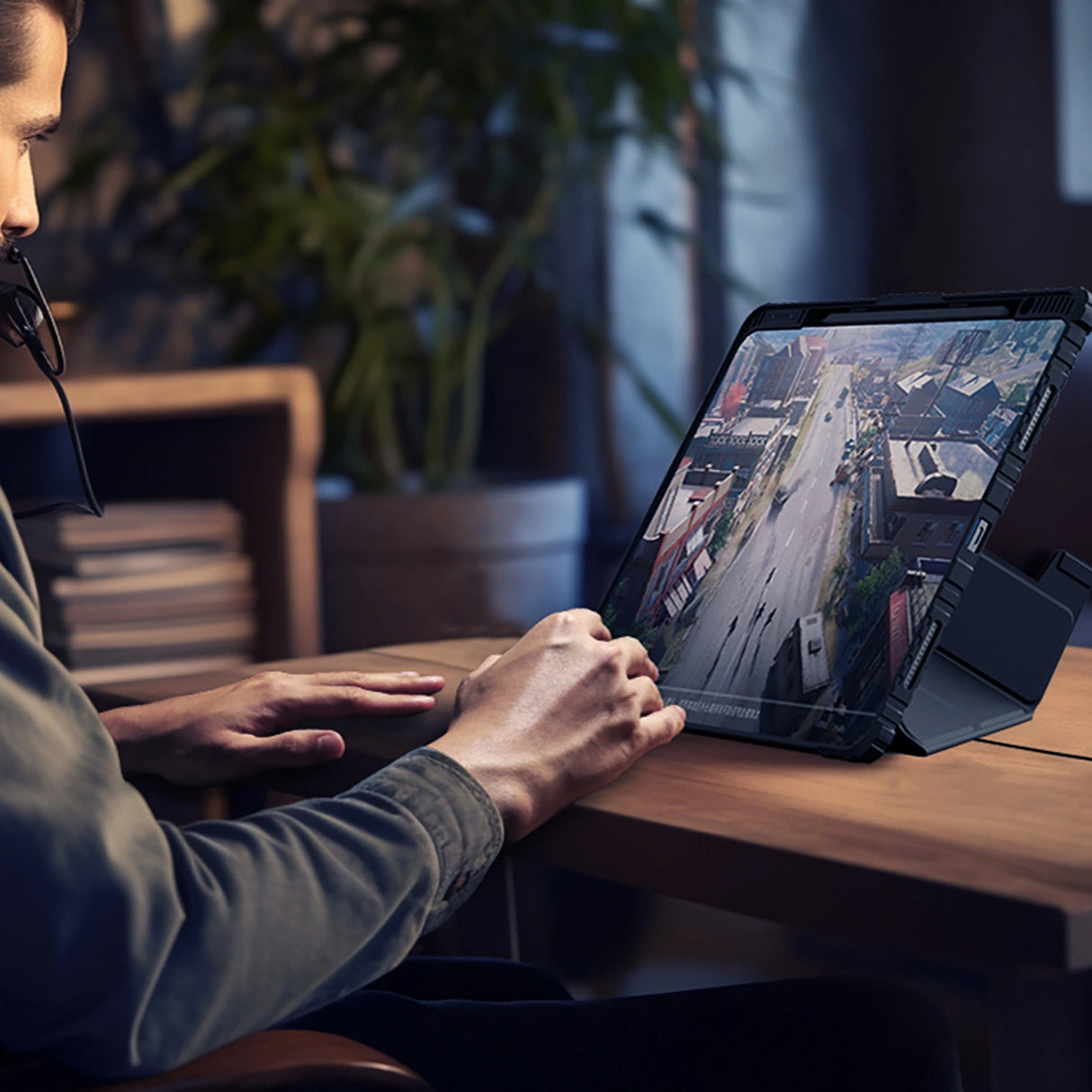 Nillkin Bumper Leather Case Pro til iPad Air 13" (2024) - sort