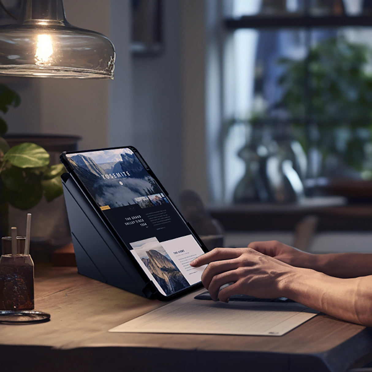 Nillkin Bumper Leather Case Pro til iPad Air 13" (2024) - sort