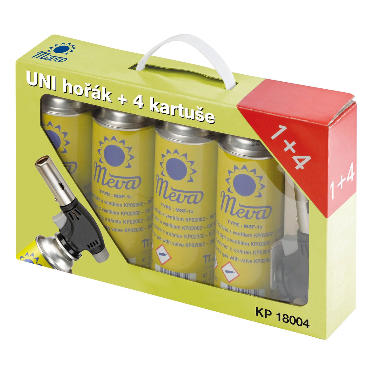 Creme Brulle 1kW gasbrænder SET