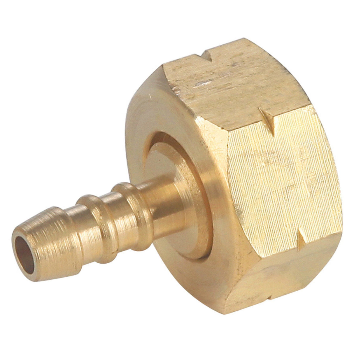 Reduktionsadapter fra 21,8 mm LH-gasflaske til 8x15 mm gasslange