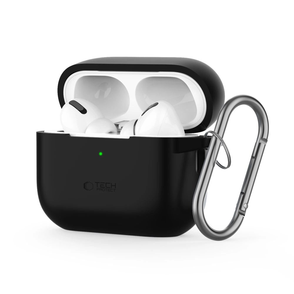 Tech-Protect Silicone Hook Case til Apple AirPods Pro 1 / 2 - sort