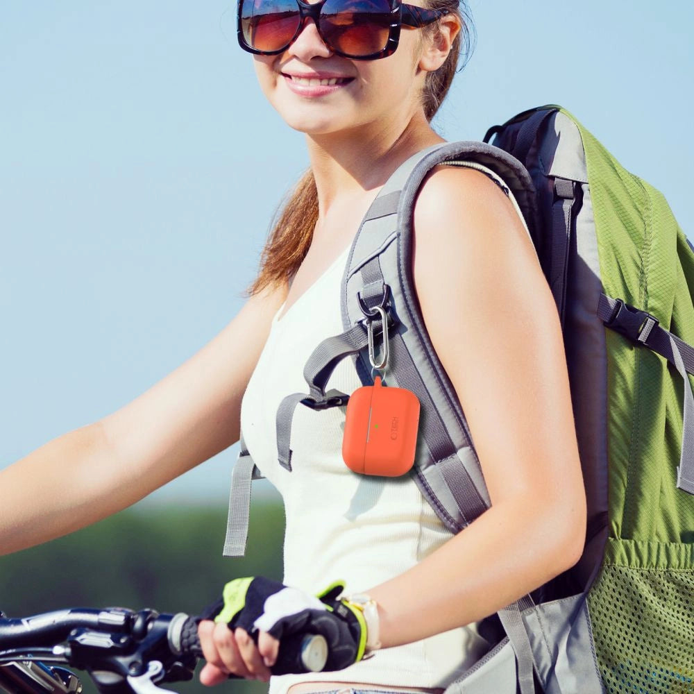 Tech-Protect Silicone Hook Case til Apple AirPods Pro 1 / 2 - sort