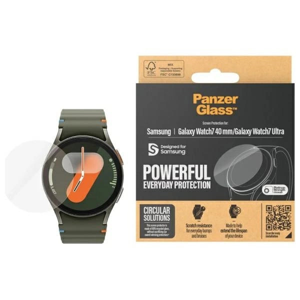 PanzerGlass hærdet glas til Samsung Galaxy Watch Ultra (47mm) / Watch 7 (40mm)