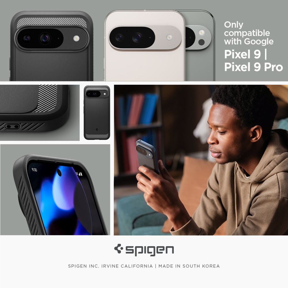 Spigen Rugged Armor Case for Google Pixel 9 / 9 Pro - Black