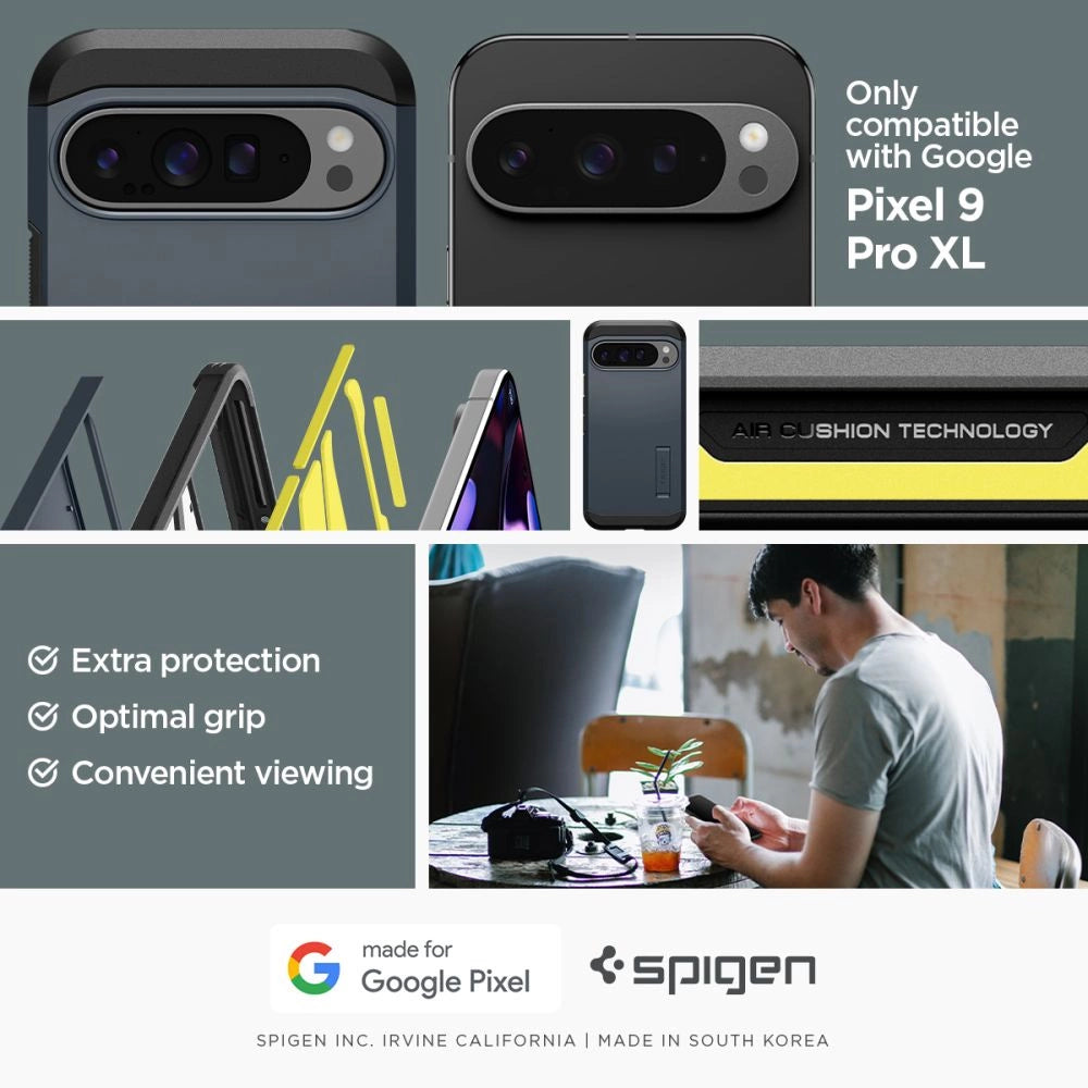 Spigen Tough Armor case for Google Pixel 9 Pro XL - graphite