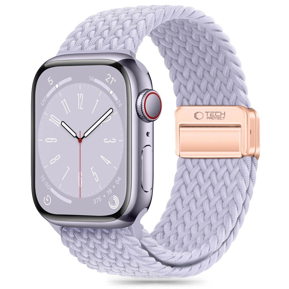 Tech-Protect Nylonmag Strap til Apple Watch 4 / 5 / 6 / 7 / 8 / 9 / SE (38 / 40 / 41 mm) - lilla