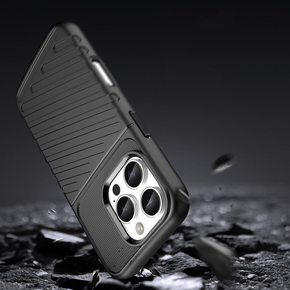 Thunder Case til iPhone 16 Pro Max Silicone Case - sort