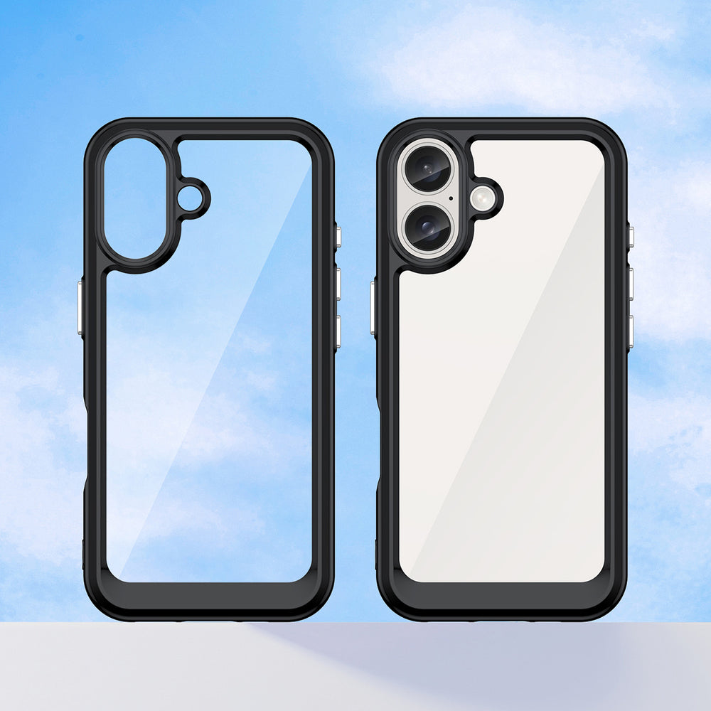 Outer Space Case med gelramme til iPhone 16 - sort