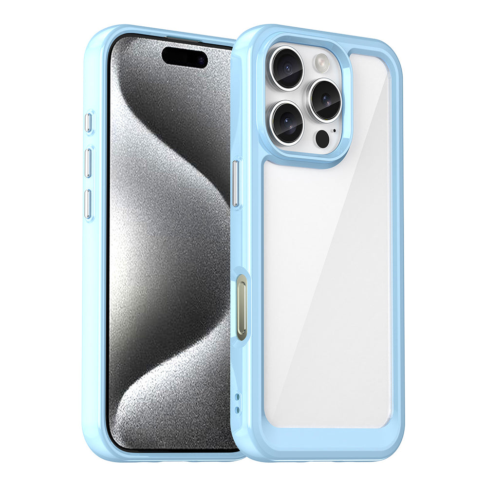 Outer Space Case med gelramme til iPhone 16 Pro - Blå