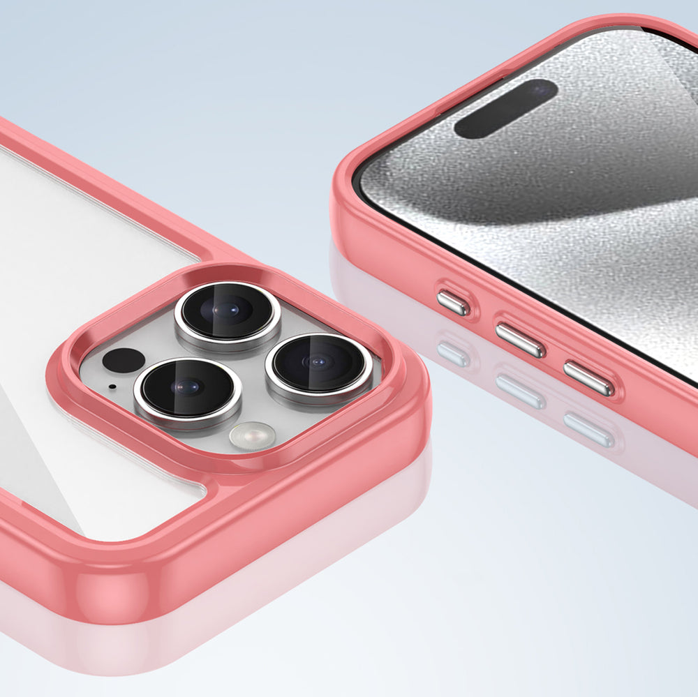 Outer Space Case med Gel Frame til iPhone 16 Pro - Rød
