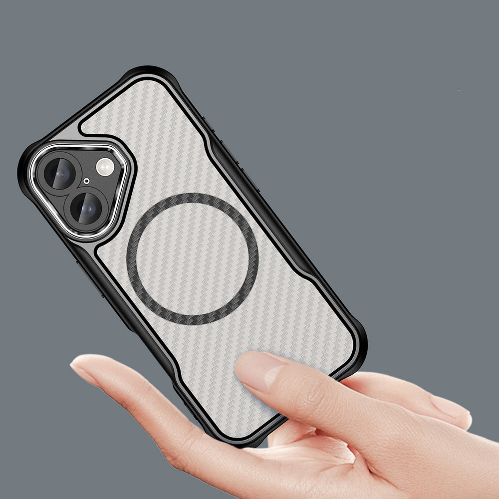 Ledende serie MagSafe Silicone Case til iPhone 16 - sort