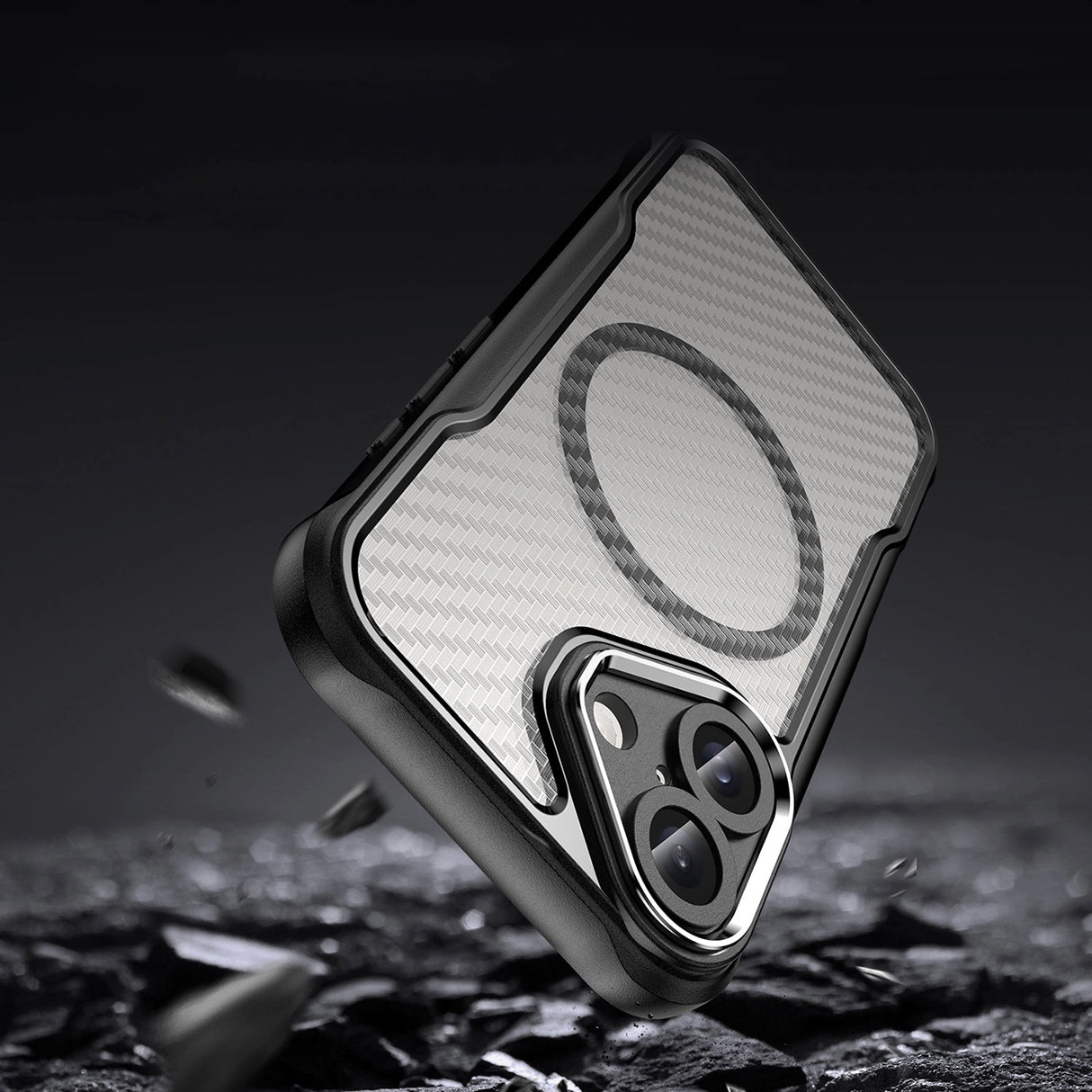 Ledende serie MagSafe Silicone Case til iPhone 16 - sort