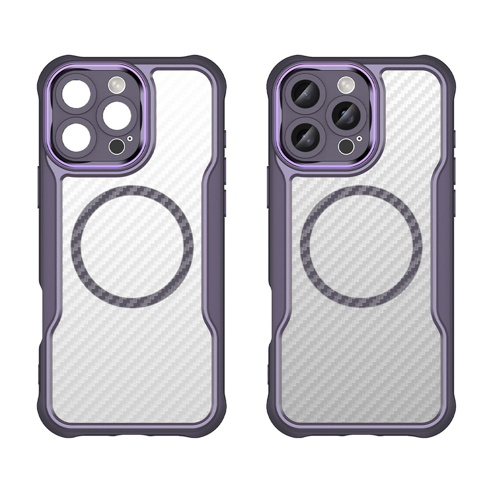 Ledende serie MagSafe Silicone Case til iPhone 16 Pro - lilla