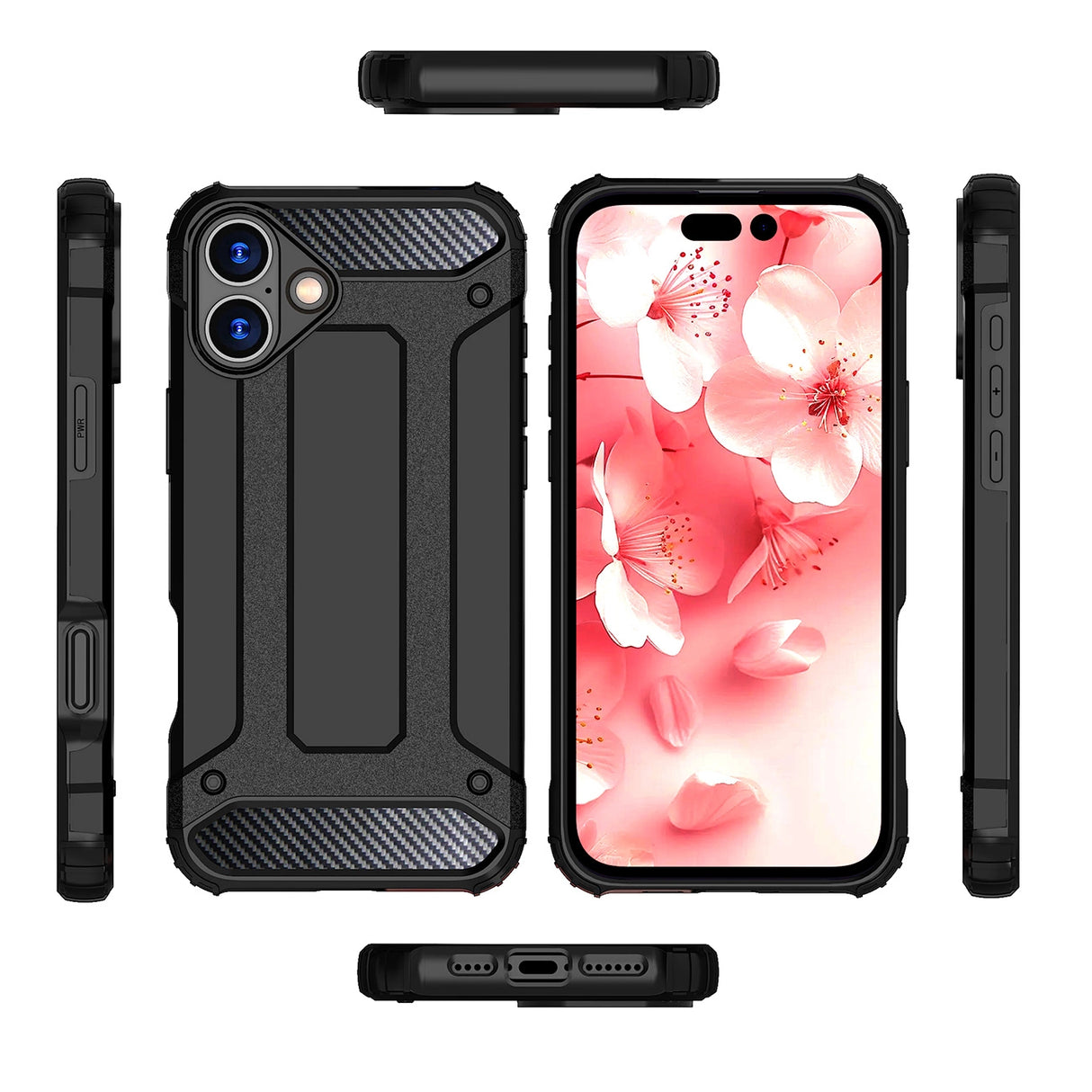 Hybrid Armor iPhone 16 Plus Case - sort