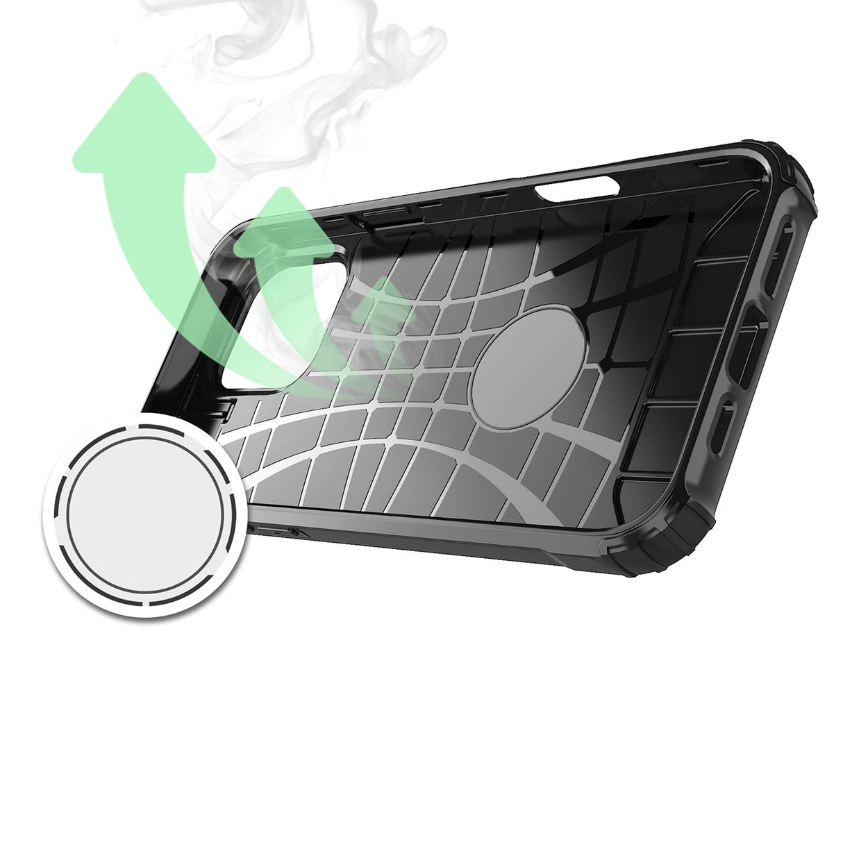 Hybrid Armor iPhone 16 Pro Max Case - sort