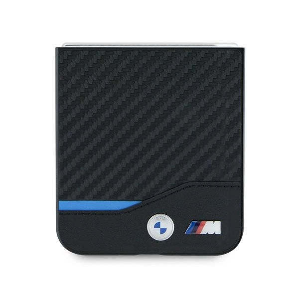 BMW Carbon Blue Line Case til Samsung Galaxy Z Flip 6 - sort