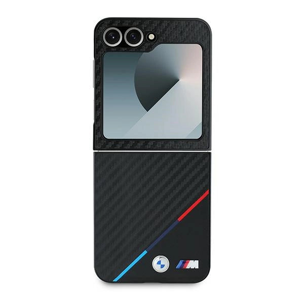 BMW Carbon Tricolor Case til Samsung Galaxy Z Flip 6 - sort