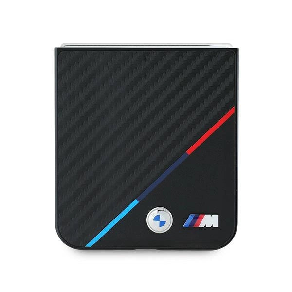 BMW Carbon Tricolor Case til Samsung Galaxy Z Flip 6 - sort