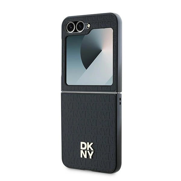 DKNY Repeat Pattern Stack Logo Case til Samsung Galaxy Z Flip6 - sort