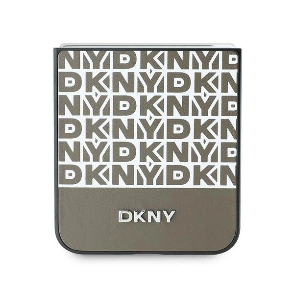 DKNY Repeat Pattern Bottom Stripe Case til Samsung Galaxy Z Flip 6 - Brunt