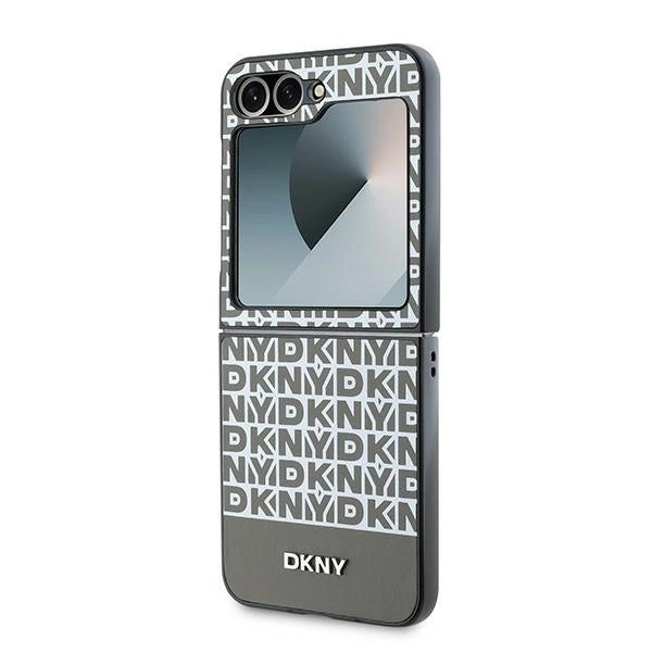 DKNY Repeat Pattern Bottom Stripe Case til Samsung Galaxy Z Flip 6 - Brunt