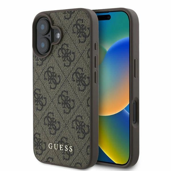 Guess 4G Classic iPhone 16 Case - Brunt