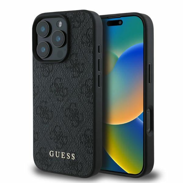 Guess 4G Classic Case til iPhone 16 Pro Max - sort