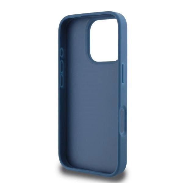 Guess 4G Bottom Stripe Case til iPhone 16 Pro Max - Blå