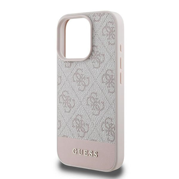 Guess 4G Bottom Stripe Case til iPhone 16 Pro Max - Pink