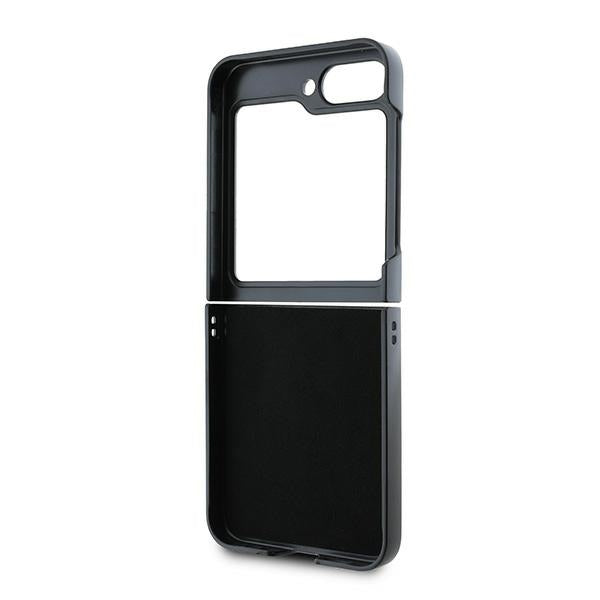 Guess læder 4G Metal Logo Case til Samsung Galaxy Z Flip 6 - sort