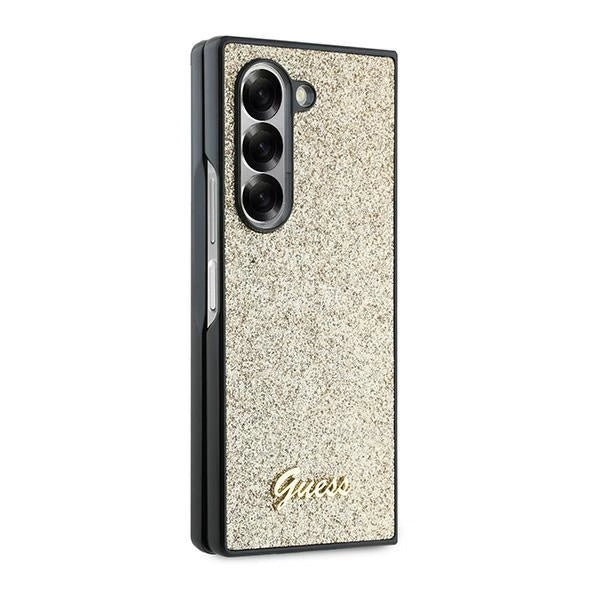 Gæt 4G Glitter Script Case til Samsung Galaxy Z Fold 6 - Guld
