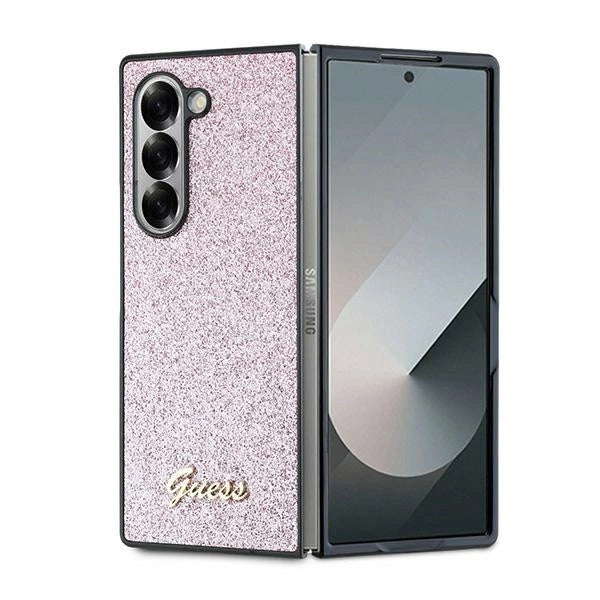 Gæt 4G Glitter Script Case til Samsung Galaxy Z Fold 6 - Pink