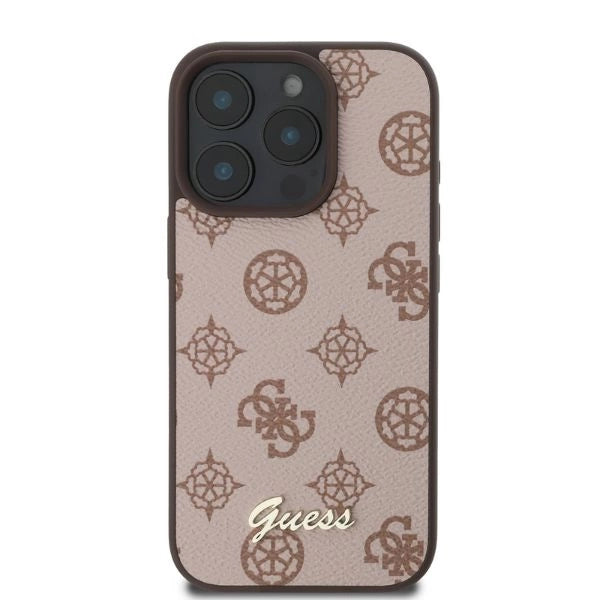 Guess Peony Script MagSafe iPhone 16 Pro Case - Brunt