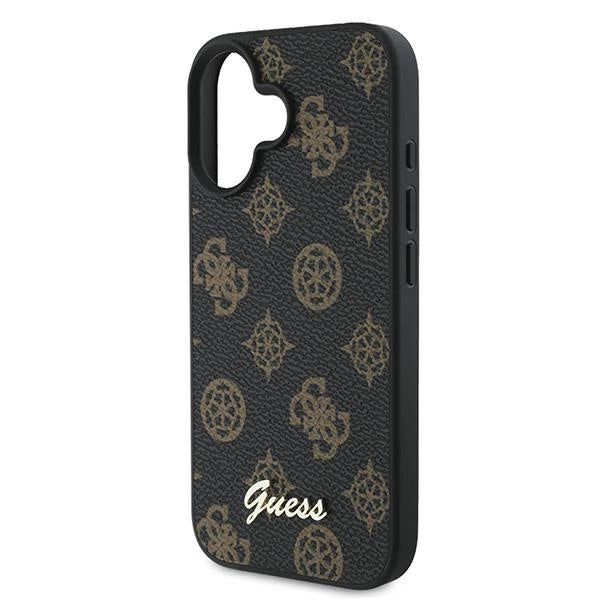 Guess Peony Script MagSafe iPhone 16 Plus-kasse - sort