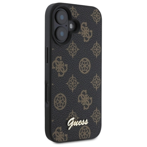 Guess Peony Script MagSafe iPhone 16 Case - sort
