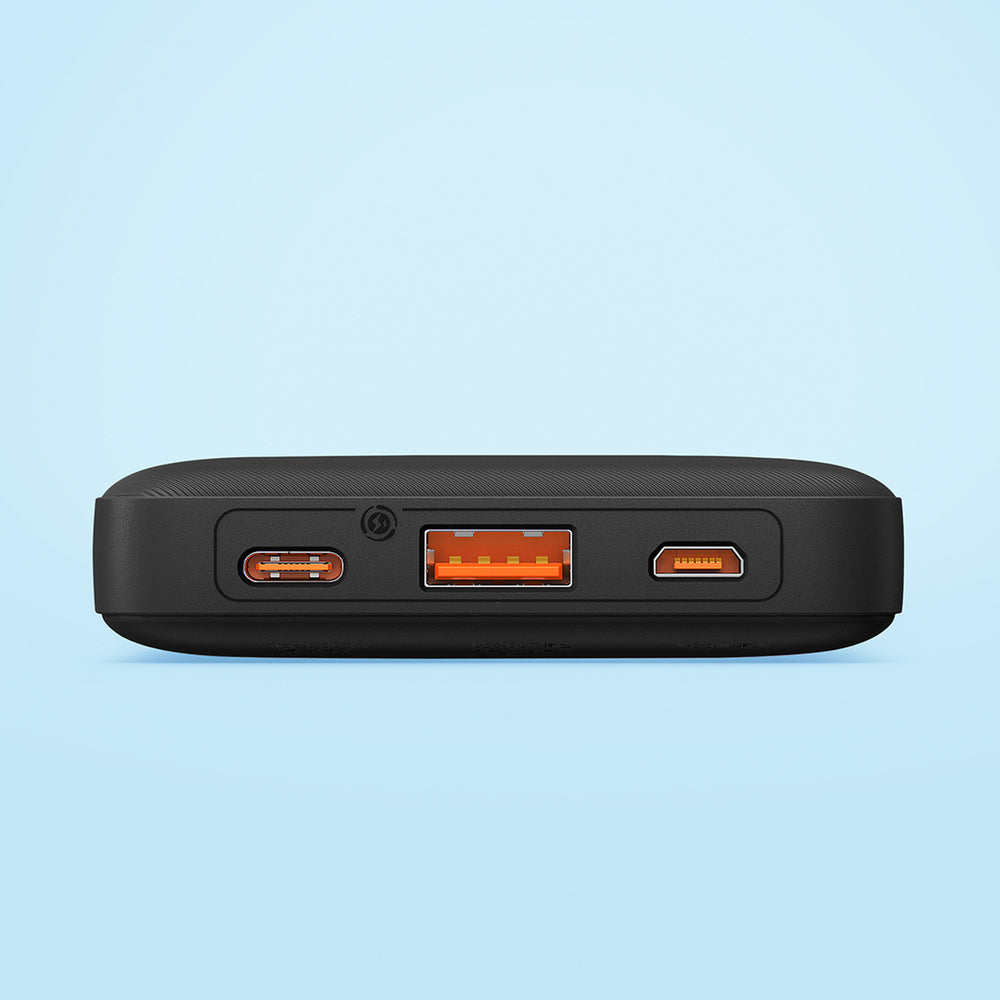 Baseus Airpow 20W 10000mAh Power Bank with Baseus Simple Series USB-A - USB-C 30 cm Cable - Black