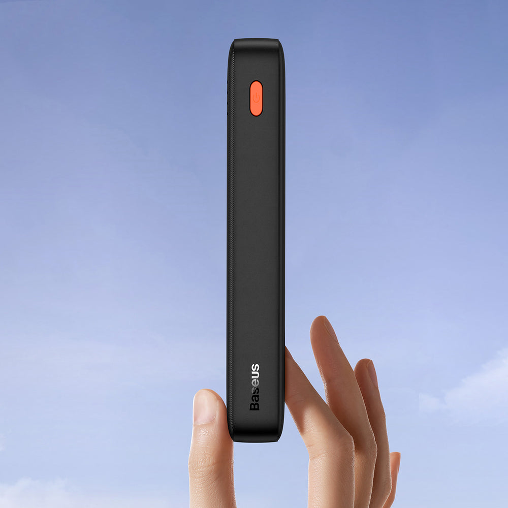 Baseus Airpow 20W 20000mAh Power Bank med Baseus Simple Series USB-A - USB-C 50 cm kabel - sort