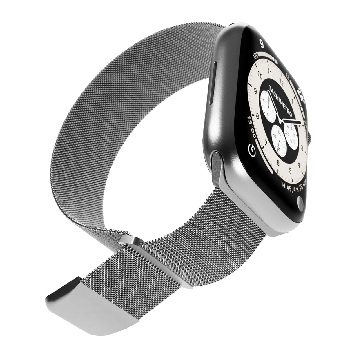 Puro Milanese Stainless Steel Strap for Apple Watch 42 / 44 / 45 / 49 mm - Silver