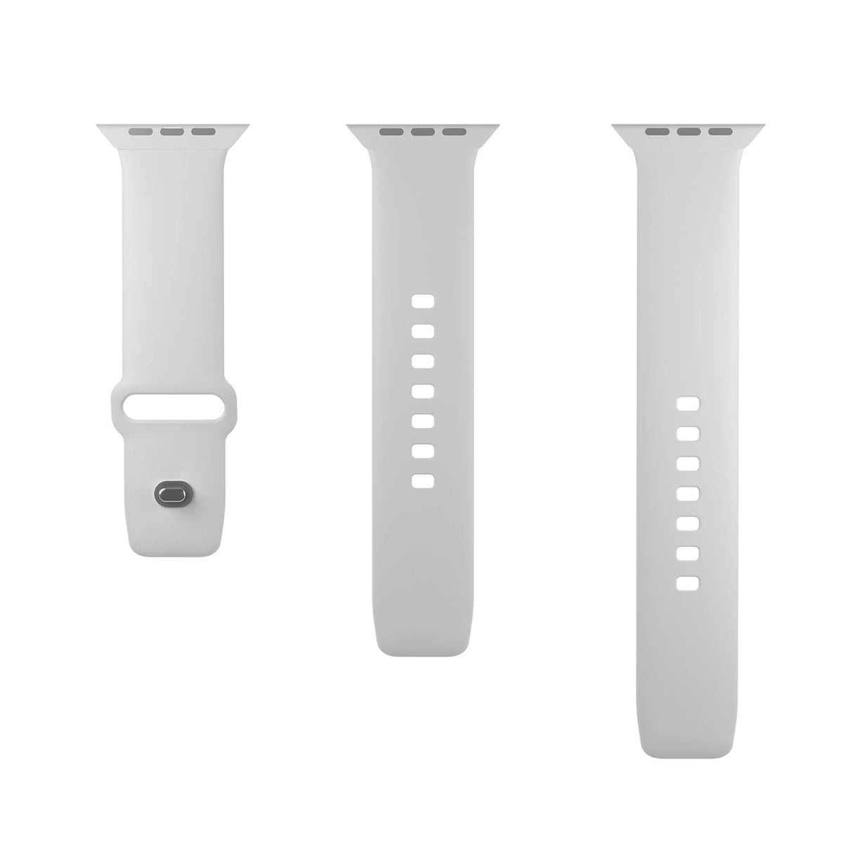 Puro Icon Silicone Strap for Apple Watch 42 / 44 / 45 / 49 mm - White (2 pcs.)